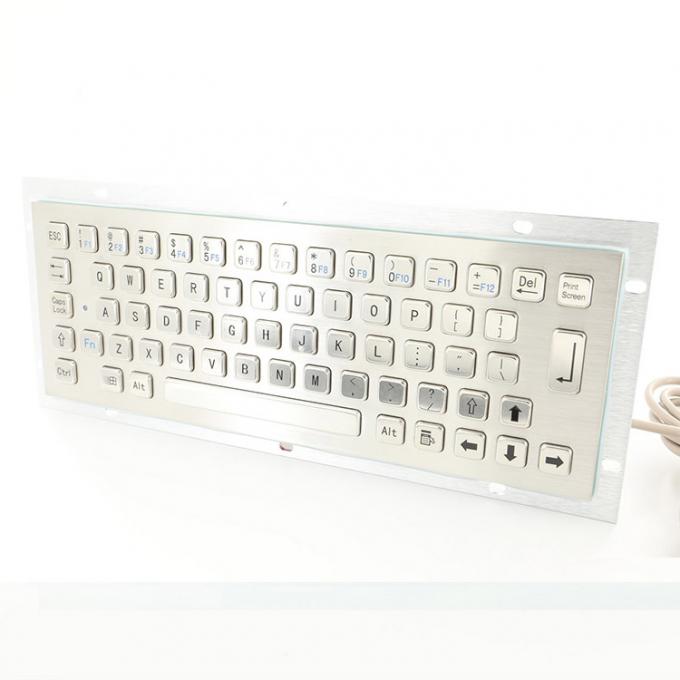 Vandal Resistant IK07 Medical Grade Keyboard 300x110mm Stainless Steel