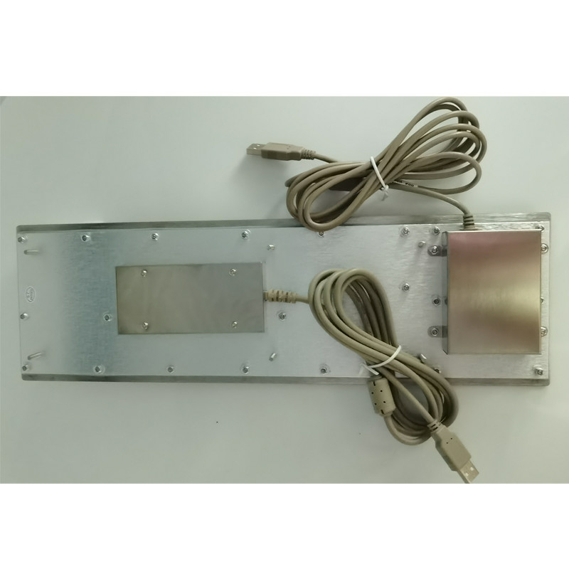 Industrial IP65 Stainless Steel Metal Keyboard With Trackball Input Device For Self Service Kiosk