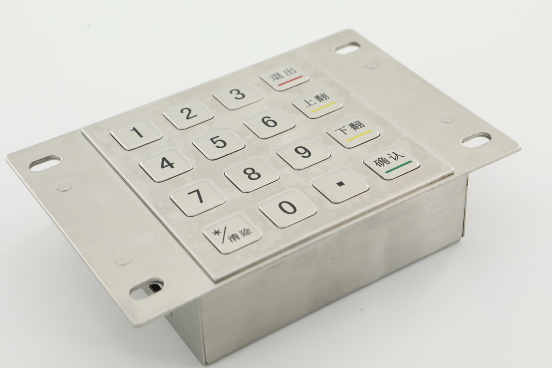 3.6N Keycaps Encrypted Pin Pad 10 Numeric Keys PCI 4.0 ATM Machine Keypad